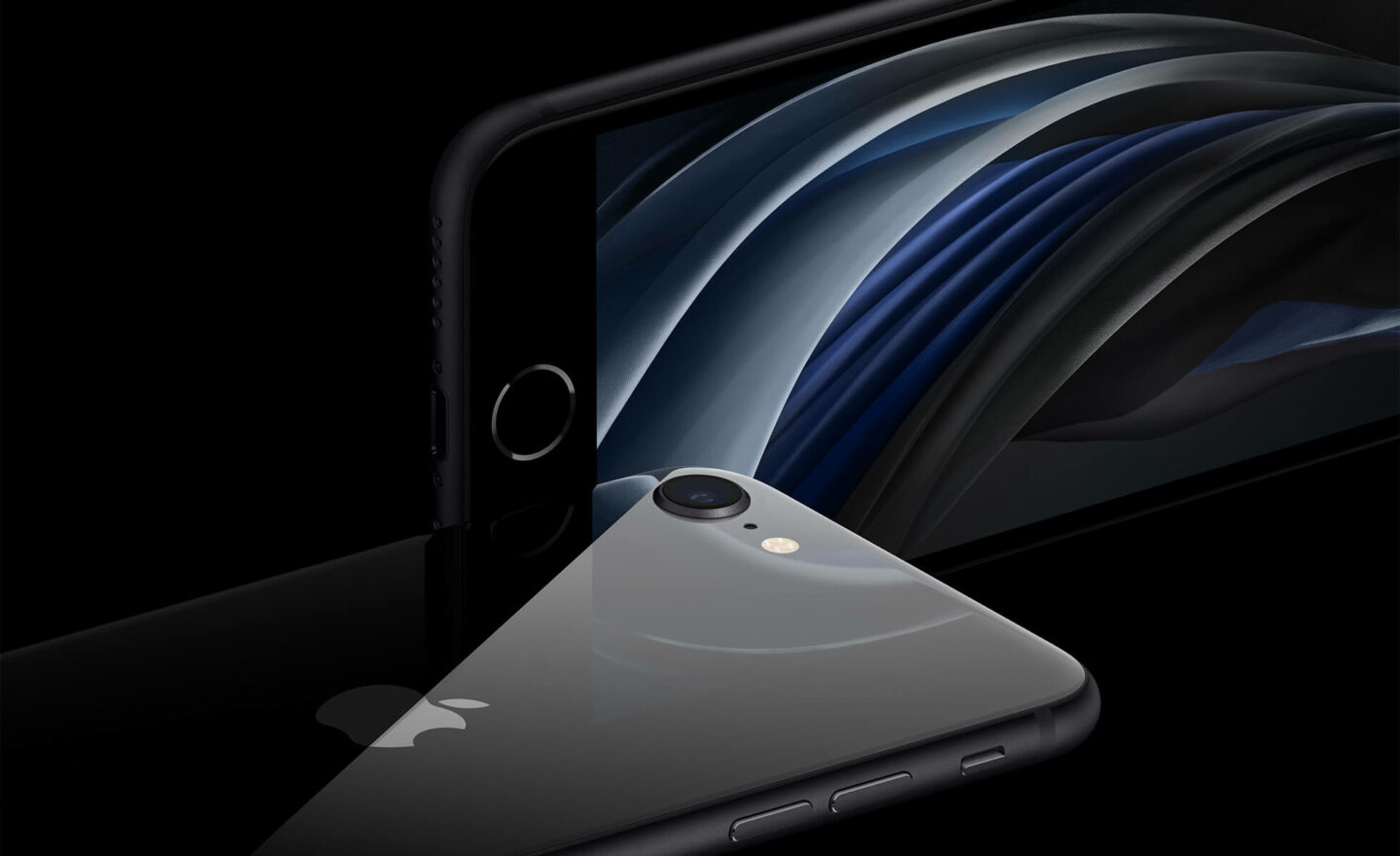 iPhone SE crna staklo refleksija Apple promo